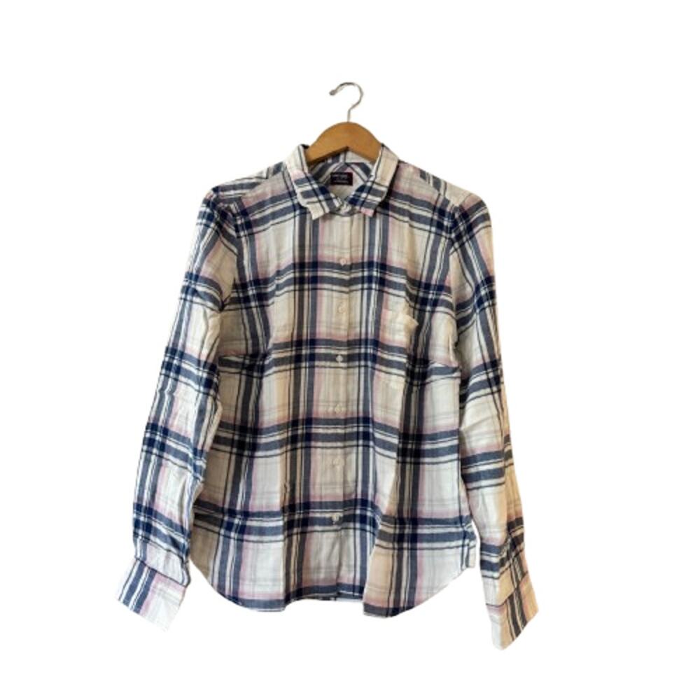 UNTUCKit Women's De Torin Button Up Shirt 12 Plaid Long Sleeve Regular Fit‎